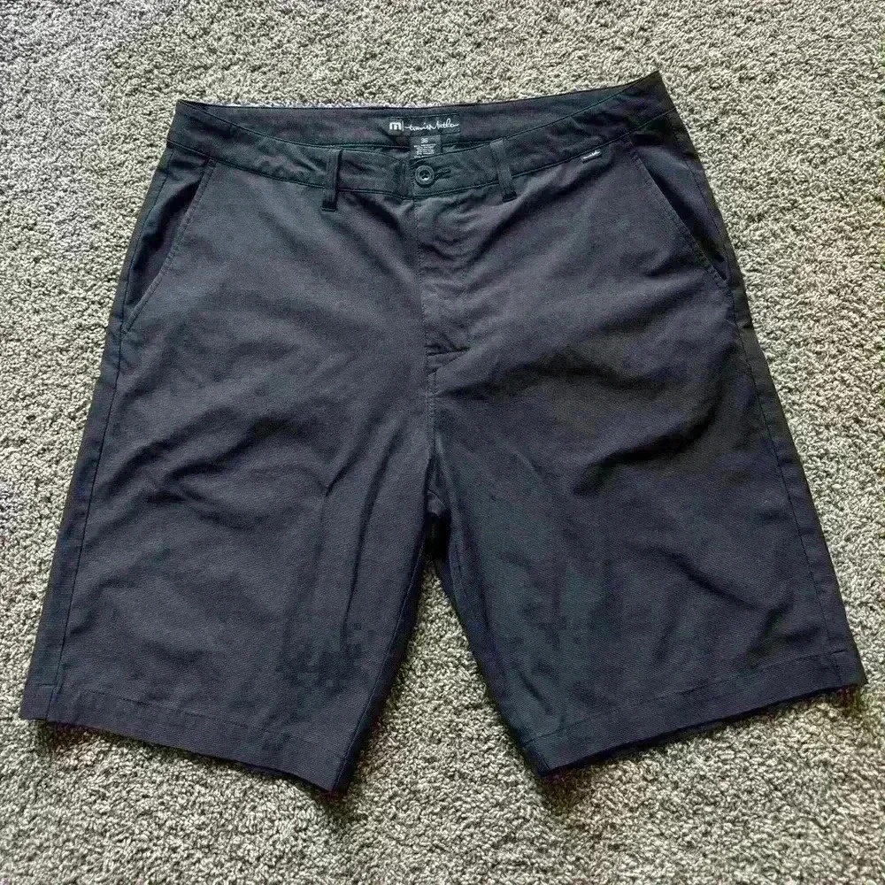 Travis Mathew Black‎ Golf Athleisure Shorts Size 36 10” Inseam